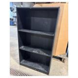 Black 4-Shelf Bookcase - Narrow Floor-Standing Storage Shelf Black 4-Shelf Bookcase - Narrow Floor-Standing Storage Shelf