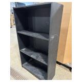 Black 4-Shelf Bookcase - Narrow Floor-Standing Storage Shelf Black 4-Shelf Bookcase - Narrow Floor-Standing Storage Shelf