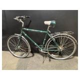 Schwinn Vintage Green City Bicycle with Rear Rack - 26in Wheels Schwinn Vintage Green City Bicycle with Rear Rack - 26in Wheels