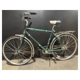 Schwinn Vintage Green City Bicycle with Rear Rack - 26in Wheels Schwinn Vintage Green City Bicycle with Rear Rack - 26in Wheels