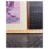 Framed Vintage Print - Children with Dog by Garden Staircase Framed Vintage Print - Children with Dog by Garden Staircase