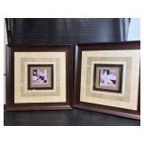 J Pike Leaf Print Framed Art - Edition 76/99 - Set of 2 J Pike Leaf Print Framed Art - Edition 76/99 - Set of 2