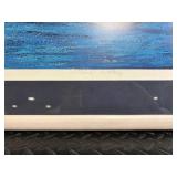 Sailboat Seascape Art Print - Framed Blue Ocean Scene, Signed Sailboat Seascape Art Print - Framed Blue Ocean Scene, Signed