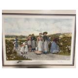 Jennie Brownscombe Berry Pickers Framed Print Jennie Brownscombe Berry Pickers Framed Print