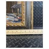 Sol Signature Oil Painting - Mediterranean Village Archway & Stair Scene in Ornate Frame Sol Signature Oil Painting - Mediterranean Village Archway & Stair Scene in Ornate Frame