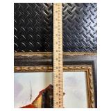 Sol Signature Oil Painting - Mediterranean Village Archway & Stair Scene in Ornate Frame Sol Signature Oil Painting - Mediterranean Village Archway & Stair Scene in Ornate Frame