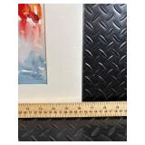 Tulips in Blue Vase - Watercolor Floral Painting, Signed Tulips in Blue Vase - Watercolor Floral Painting, Signed