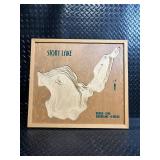 Stony Lake Contour Map - 595 Acres, 6 Miles Shoreline Wood Wall Art Stony Lake Contour Map - 595 Acres, 6 Miles Shoreline Wood Wall Art