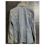 DKNY Jeans Denim Jacket - Embroidered Sleeves - Size XL DKNY Jeans Denim Jacket - Embroidered Sleeves - Size XL