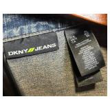 DKNY Jeans Denim Jacket - Embroidered Sleeves - Size XL DKNY Jeans Denim Jacket - Embroidered Sleeves - Size XL