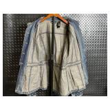 DKNY Jeans Denim Jacket - Embroidered Sleeves - Size XL DKNY Jeans Denim Jacket - Embroidered Sleeves - Size XL