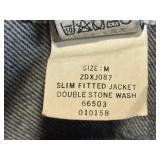 Calvin Klein Jeans Slim-Fitted Denim Jacket - Size M - Double Stone Wash Calvin Klein Jeans Slim-Fitted Denim Jacket - Size M - Double Stone Wash