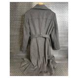 Jennifer Lopez Belted Wool-Blend Trench Coat - XL Jennifer Lopez Belted Wool-Blend Trench Coat - XL
