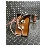 Vintage Copper Lamp with Adjustable Arm and Wall-Mount Socket Vintage Copper Lamp with Adjustable Arm and Wall-Mount Socket