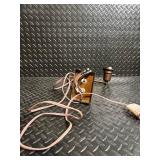 Vintage Copper Lamp with Adjustable Arm and Wall-Mount Socket Vintage Copper Lamp with Adjustable Arm and Wall-Mount Socket