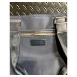 Calvin Klein Navy Tote Bag - Dual Handles & Front Zip Pocket Calvin Klein Navy Tote Bag - Dual Handles & Front Zip Pocket