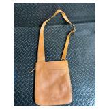 Radley London Leather Crossbody Bag - Tan, Adjustable Strap, Zippered Back Pocket Radley London Leather Crossbody Bag - Tan, Adjustable Strap, Zippered Back Pocket