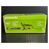 Greenworks 40V 18-Inch Cordless Chainsaw with Battery & Charger Greenworks 40V 18-Inch Cordless Chainsaw with Battery & Charger
