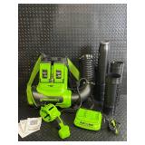Greenworks 40V 710 CFM Backpack Blower with 2x 4.0Ah Batteries & Charger Greenworks 40V 710 CFM Backpack Blower with 2x 4.0Ah Batteries & Charger