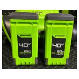 Greenworks 40V 710 CFM Backpack Blower with 2x 4.0Ah Batteries & Charger Greenworks 40V 710 CFM Backpack Blower with 2x 4.0Ah Batteries & Charger