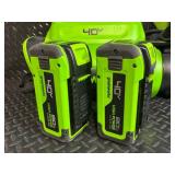 Greenworks 40V 710 CFM Backpack Blower with 2x 4.0Ah Batteries & Charger Greenworks 40V 710 CFM Backpack Blower with 2x 4.0Ah Batteries & Charger