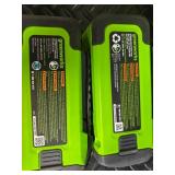 Greenworks 40V 710 CFM Backpack Blower with 2x 4.0Ah Batteries & Charger Greenworks 40V 710 CFM Backpack Blower with 2x 4.0Ah Batteries & Charger