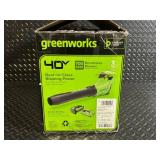 Greenworks 40V Brushless Blower - 700 CFM with 8.0Ah Battery & Rapid Charger Greenworks 40V Brushless Blower - 700 CFM with 8.0Ah Battery & Rapid Charger