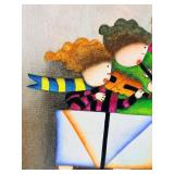 Original Joyce Roybal Framed Painting - 27 x 23 in