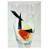Charley Harper Glasses (Lot of 6) - 6.5 in Tall Mid-Century Style Bird Print Drinking Glasses