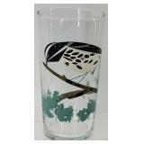 Charley Harper Glasses (Lot of 6) - 6.5 in Tall Mid-Century Style Bird Print Drinking Glasses