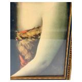 Tacinca Indian Maiden Lithograph - Framed Vintage Artwork