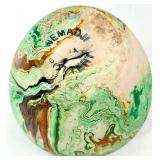 Nemadji Pottery Marbleized Vases - (Lot of 3) - including Signed