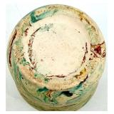 Nemadji Pottery Marbleized Vases - (Lot of 3) - including Signed