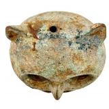 Vintage Owl-Shaped Vintage Cast Iron Figure - Made in Japan - 5.4 in tall