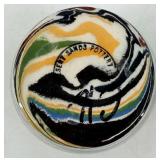 Vases - Desert Sands Pottery by L Evans - Swirl Stripe Glazed Ceramic Pair