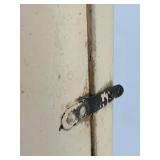 Antique Mantel Clock - Hand-Painted Floral Case With Glass Door