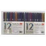 Art Supplies Lot: Crayola Fine Line Markers 40 & 60-Color Dual Tip Pens and more - NIB!