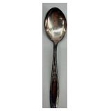 1847 Rogers Bros Silver Plate Flatware Set in Wood Case with Burgundy Interior