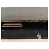 1847 Rogers Bros Silver Plate Flatware Set in Wood Case with Burgundy Interior