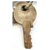 11 Antique Skeleton and Vintage Keys on Ring