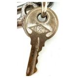 11 Antique Skeleton and Vintage Keys on Ring