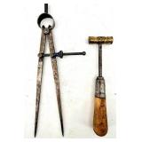 ALTRADE Professional Socket Set & Craftsman Wrenches with Vintage Hand Planes - Tool Lot