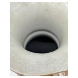 Chinese Porcelain Vase - Crackle Glaze with Gold Floral Motif