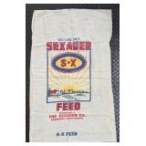 Vintage Advertising Packaging - Maze Nails Crate with Dakota Maid Bread Flour Bag & S-X Feed Bag