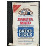 Vintage Advertising Packaging - Maze Nails Crate with Dakota Maid Bread Flour Bag & S-X Feed Bag