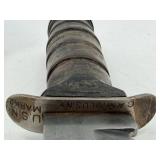 3 Knife Set Including -Gerber 600 Fixed Blade Knife Portland -USA with Sheath, U.S.N. MARK 2 & Ducks Unlimited Box Set