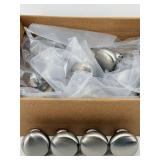Brushed Nickel Round Cabinet Knobs & Screws - Assorted Pack