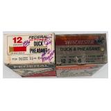 Vintage Shotgun Shells & Boxes - Federal Hi-Power, Winchester Duck & Pheasant, Eley Alphamax