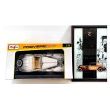 Maisto Premier Edition Cadillac V-16 1/18 Die-Cast Convertible & Cadillac Framed Mirror