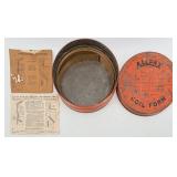 Vintage Allpax Coil Form Weatherstrip Tin - Bronze Spring Weatherstrip Kit with Sears Instructions